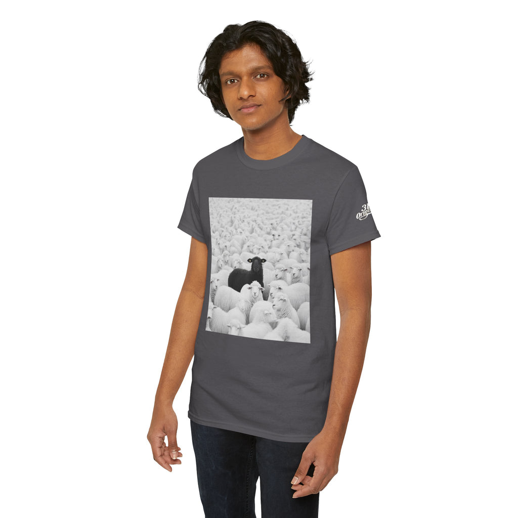 Black Sheep T-Shirt — Funny Contrast Sheep Graphic Tee
