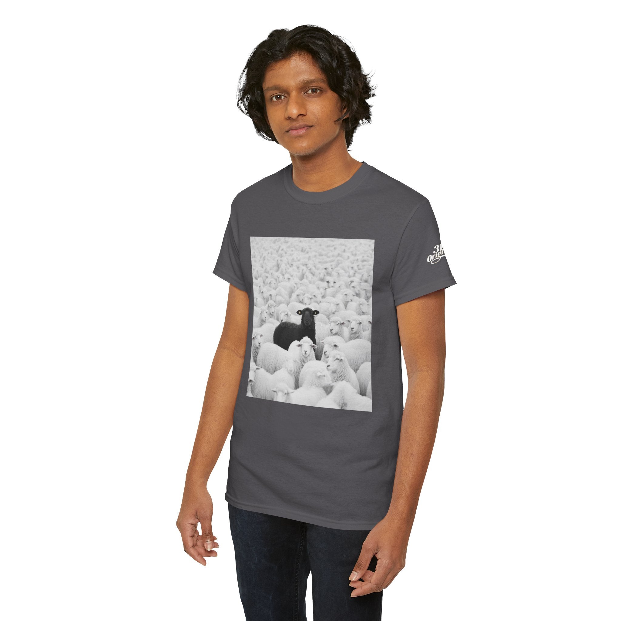 Black Sheep T-Shirt — Funny Contrast Sheep Graphic Tee
