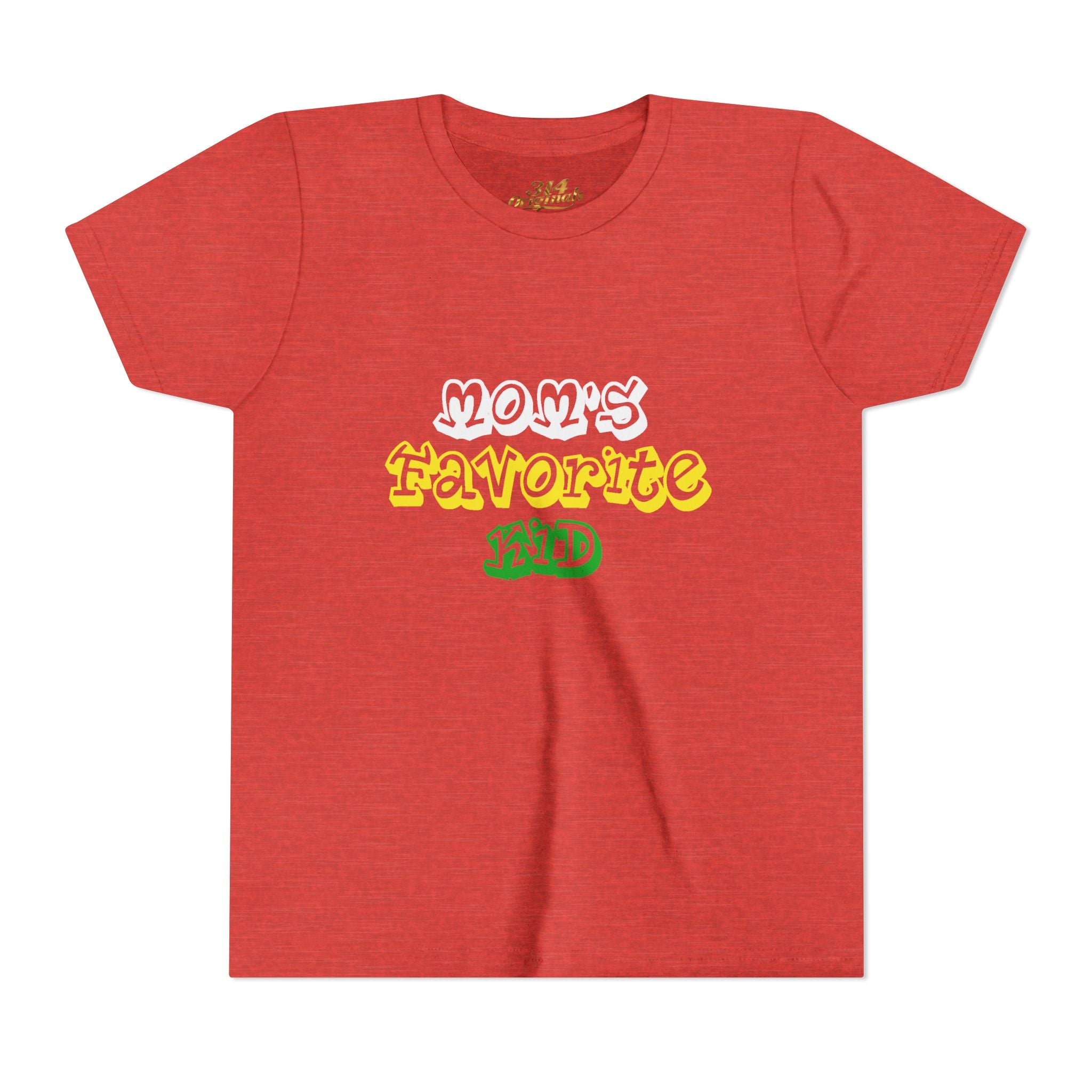 Boys "Favorite Kid" Retro Yellow & Green Graphic T-Shirt