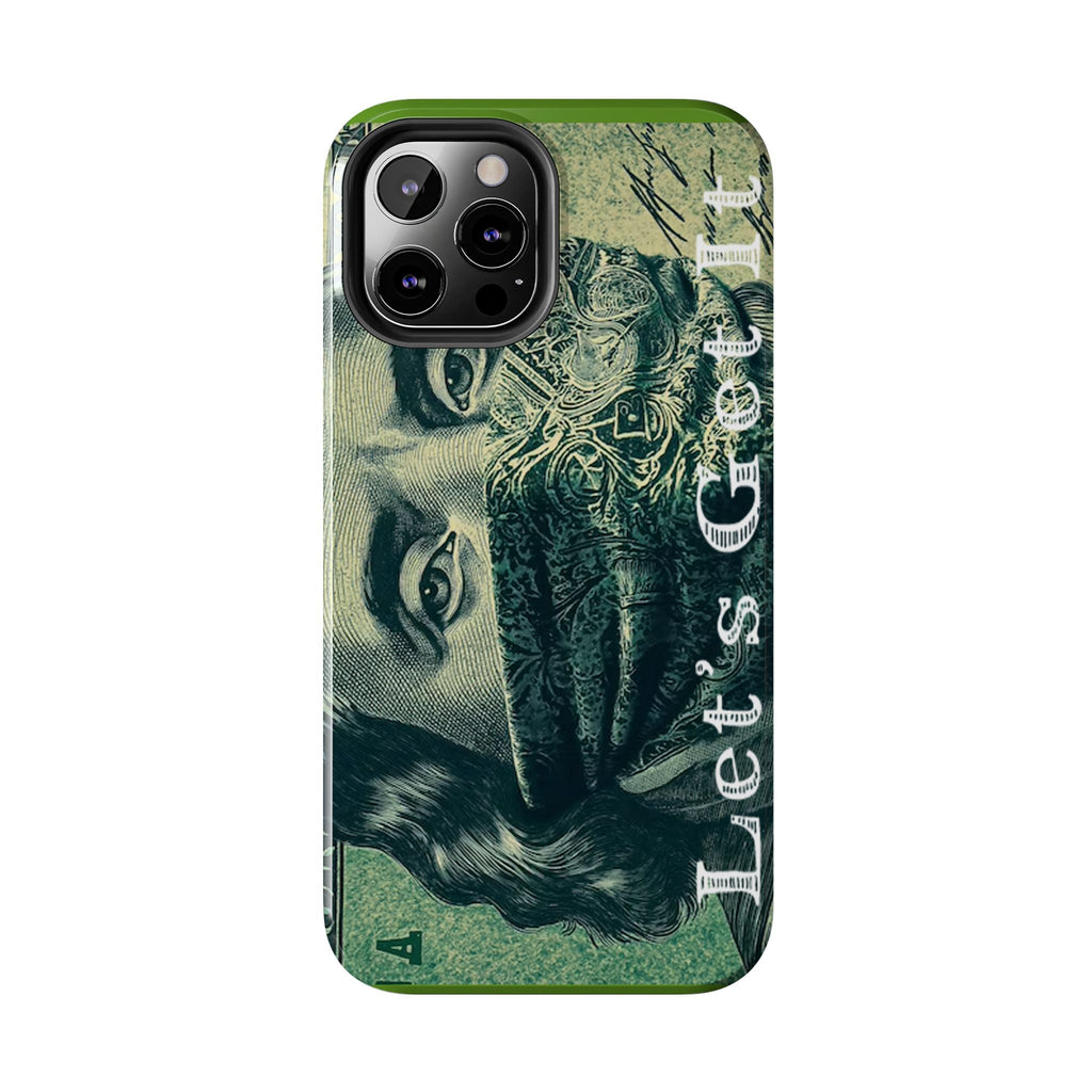 Ben Franklin "Let's Get It" Bandana Design Tough Phone Case Printify Phone Case  314 Originals