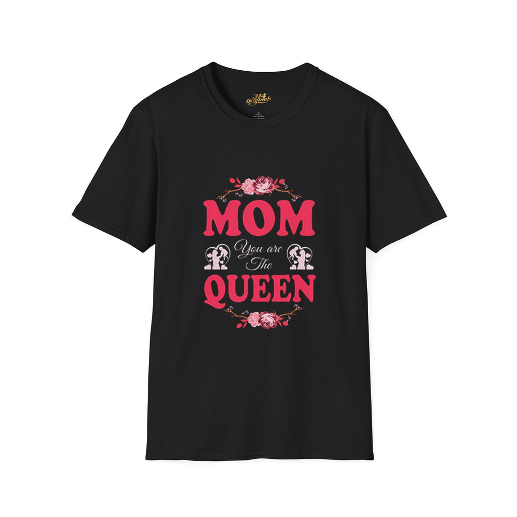 Mom You Are The Queen T‑Shirt — Floral Mother's Day Gift Printify T-Shirt  314 Originals