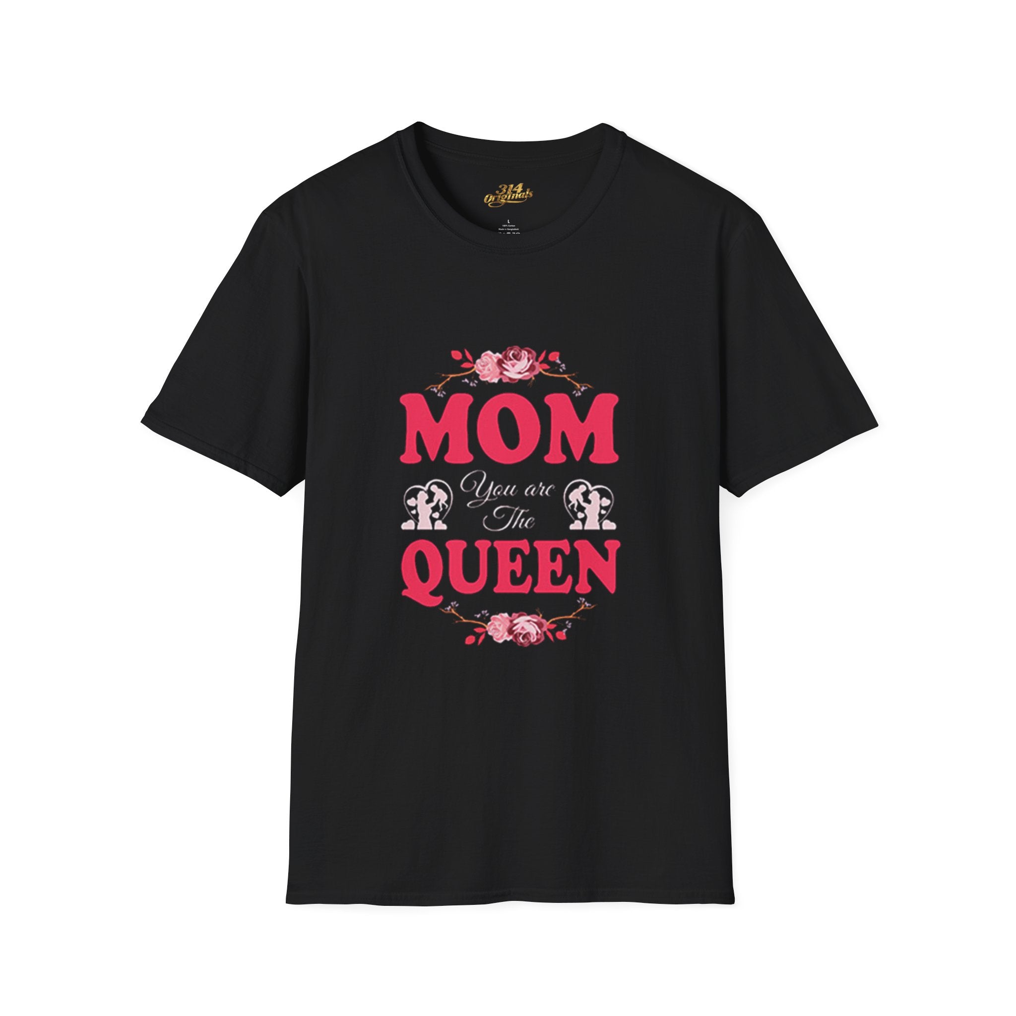Mom You Are The Queen T‑Shirt — Floral Mother's Day Gift Printify T-Shirt  314 Originals
