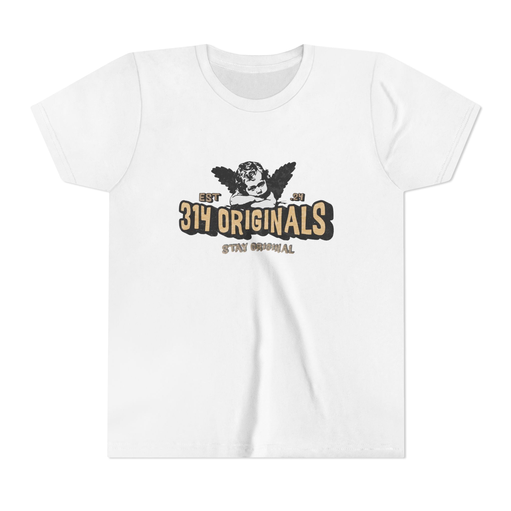 314 Originals Youth Tee - Vintage Cherub Graphic Kids T-Shirt Printify Kids clothes  314 Originals