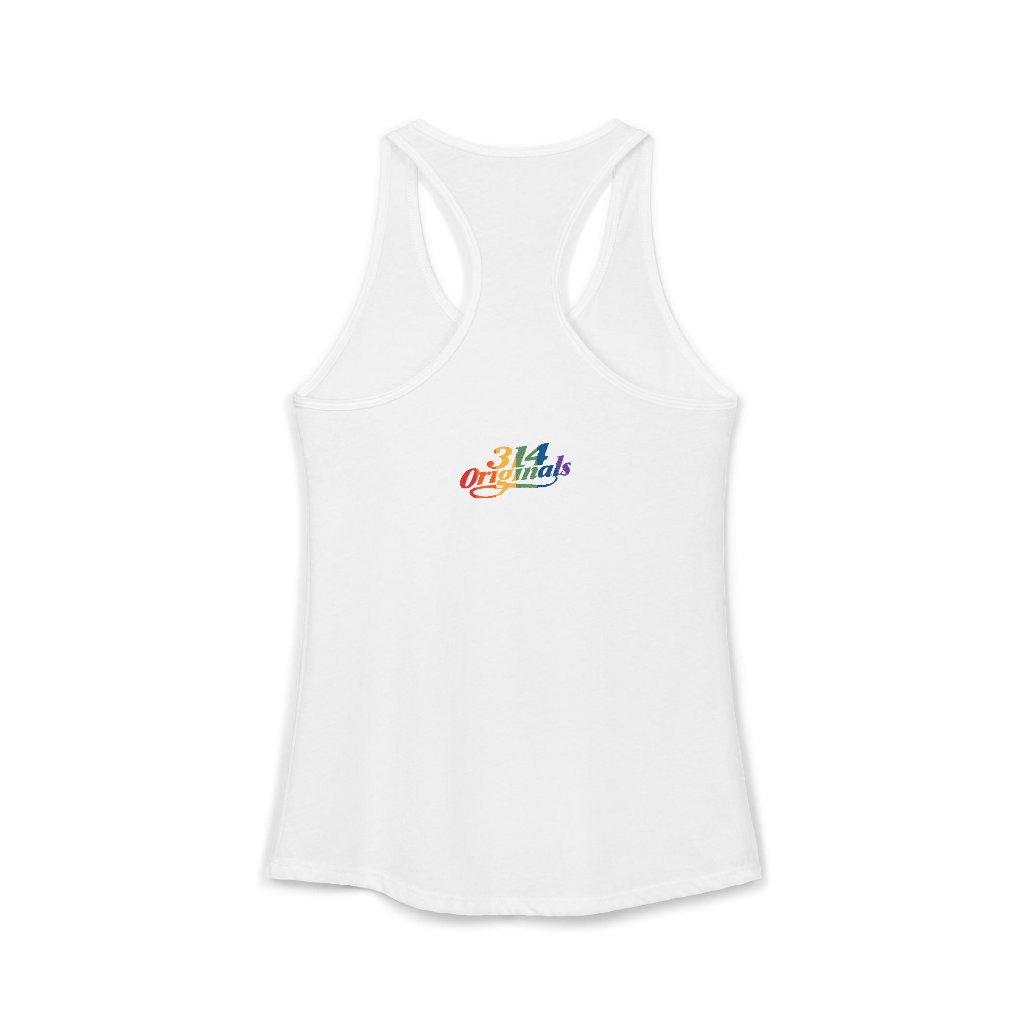 'PROUD' Women's Ideal Racerback Tank Printify Tank Top  314 Originals
