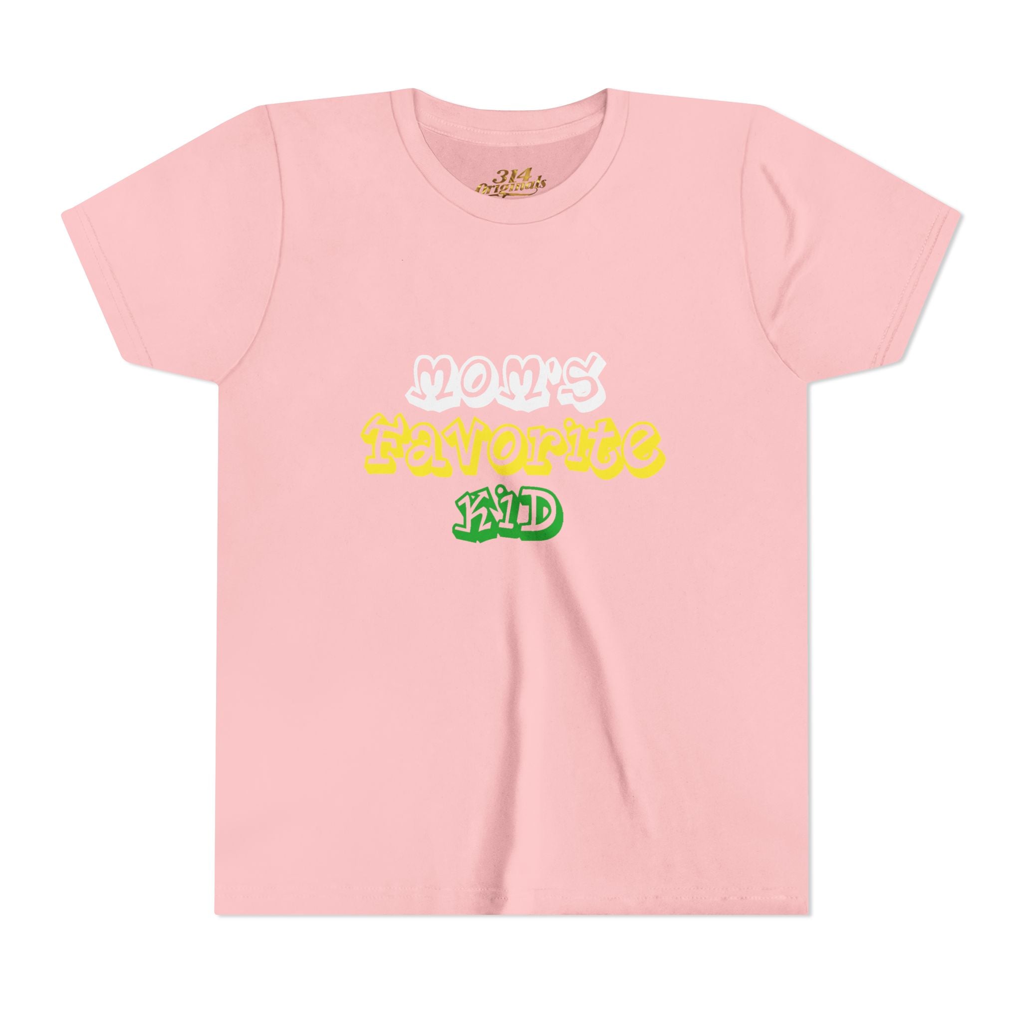 Boys "Favorite Kid" Retro Yellow & Green Graphic T-Shirt