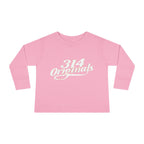 Toddler Long Sleeve Tee — "314 Originals" Retro Script Kids Shirt - 314 Originals