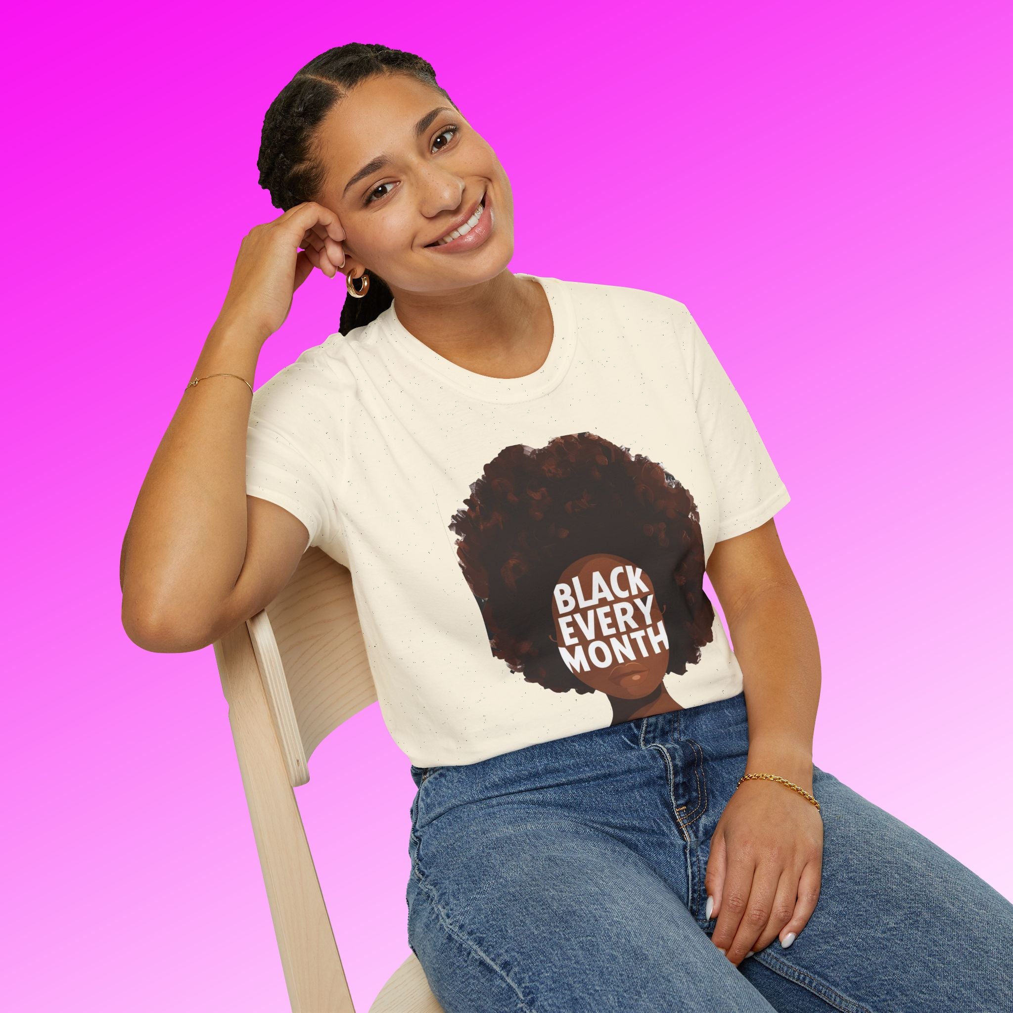 Black Every Month T-Shirt — Afrocentric Pride Graphic Tee - 314 Originals
