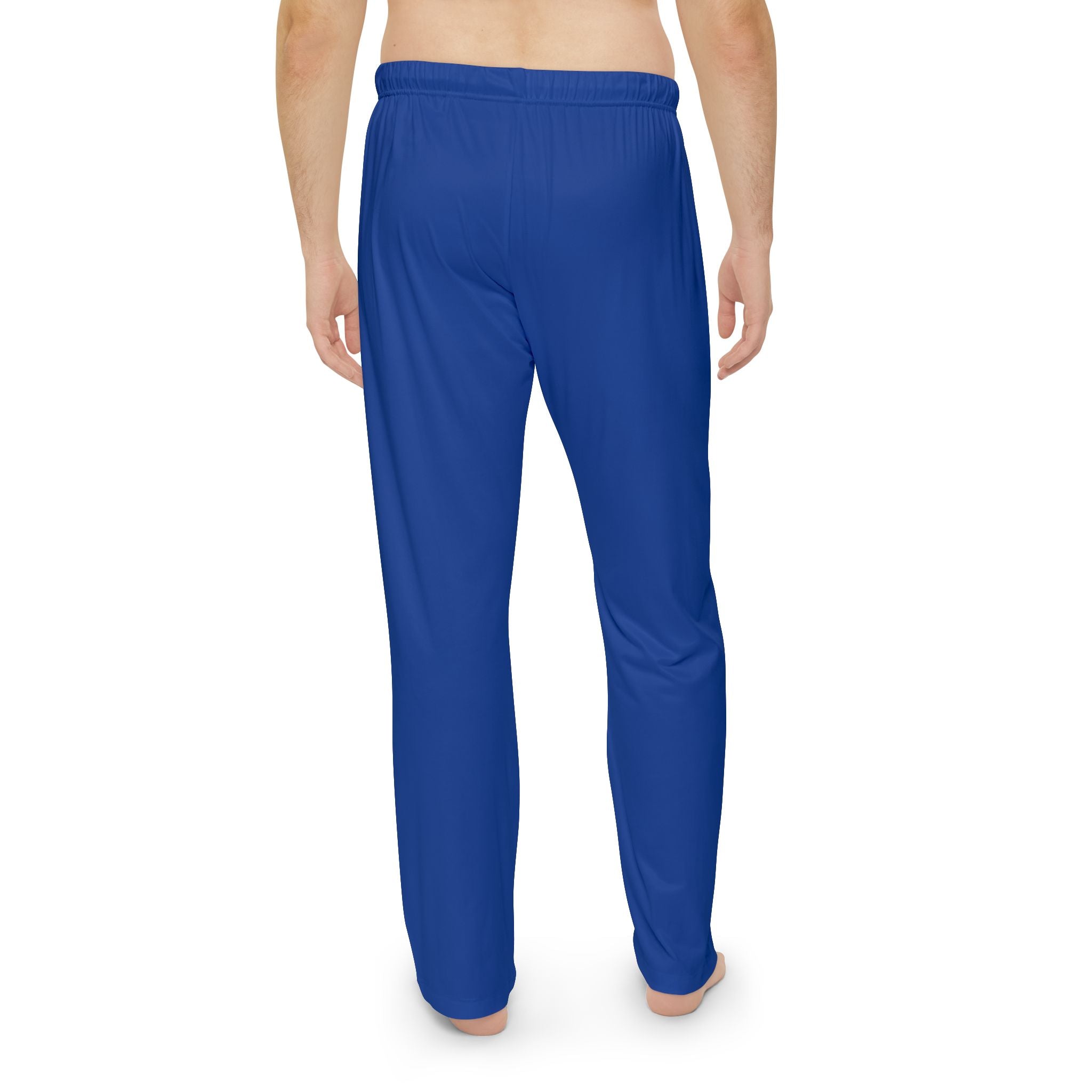 Men's Blue Pajama Pants — Embroidered 'AA' Lounge Sleepwear - 314 Originals