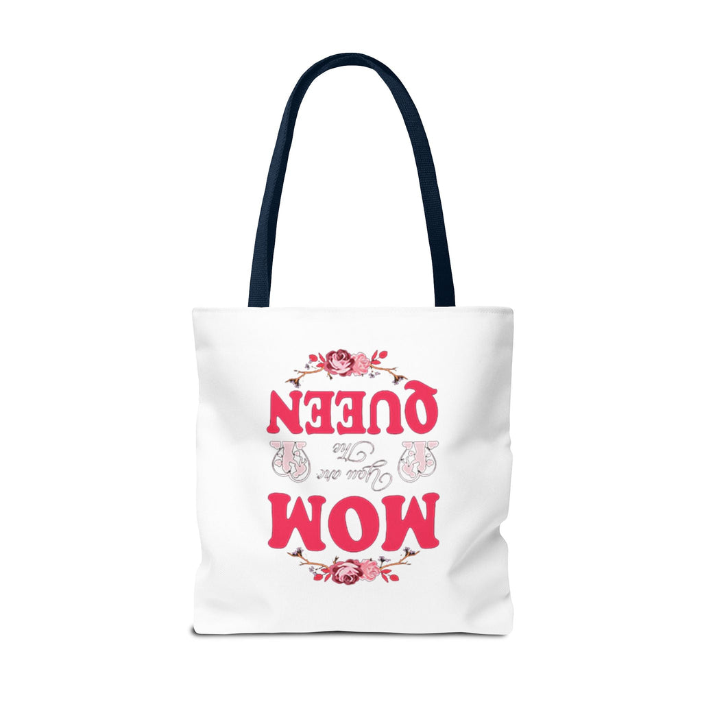 "Mom You're the Queen" Floral Mother's Day Tote Bag Printify Bags  314 Originals