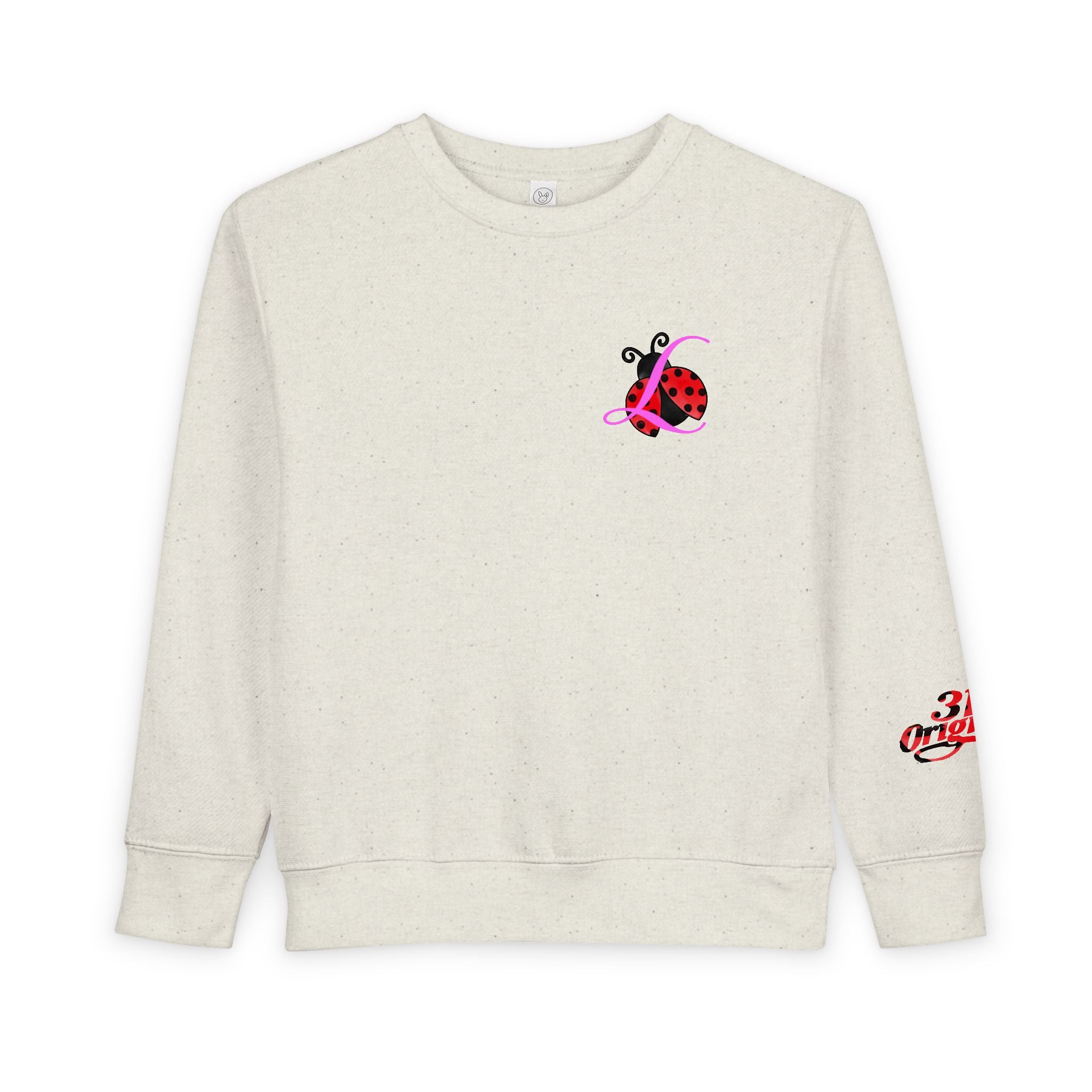 Toddler Sweatshirt — Cute Ladybug Graphic Crewneck for Kids