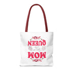 "Mom You're the Queen" Floral Mother's Day Tote Bag Printify Bags  314 Originals