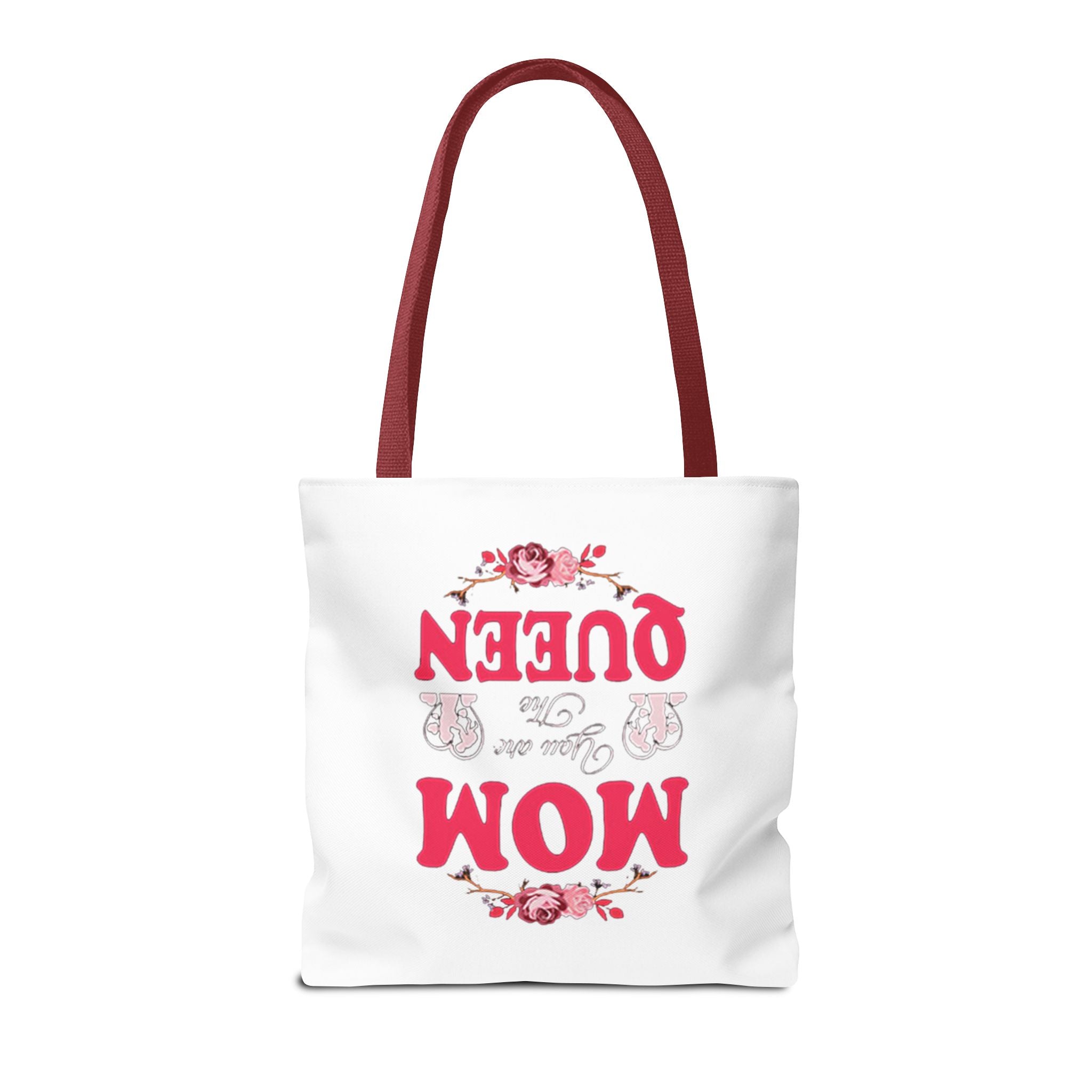 "Mom You're the Queen" Floral Mother's Day Tote Bag Printify Bags  314 Originals