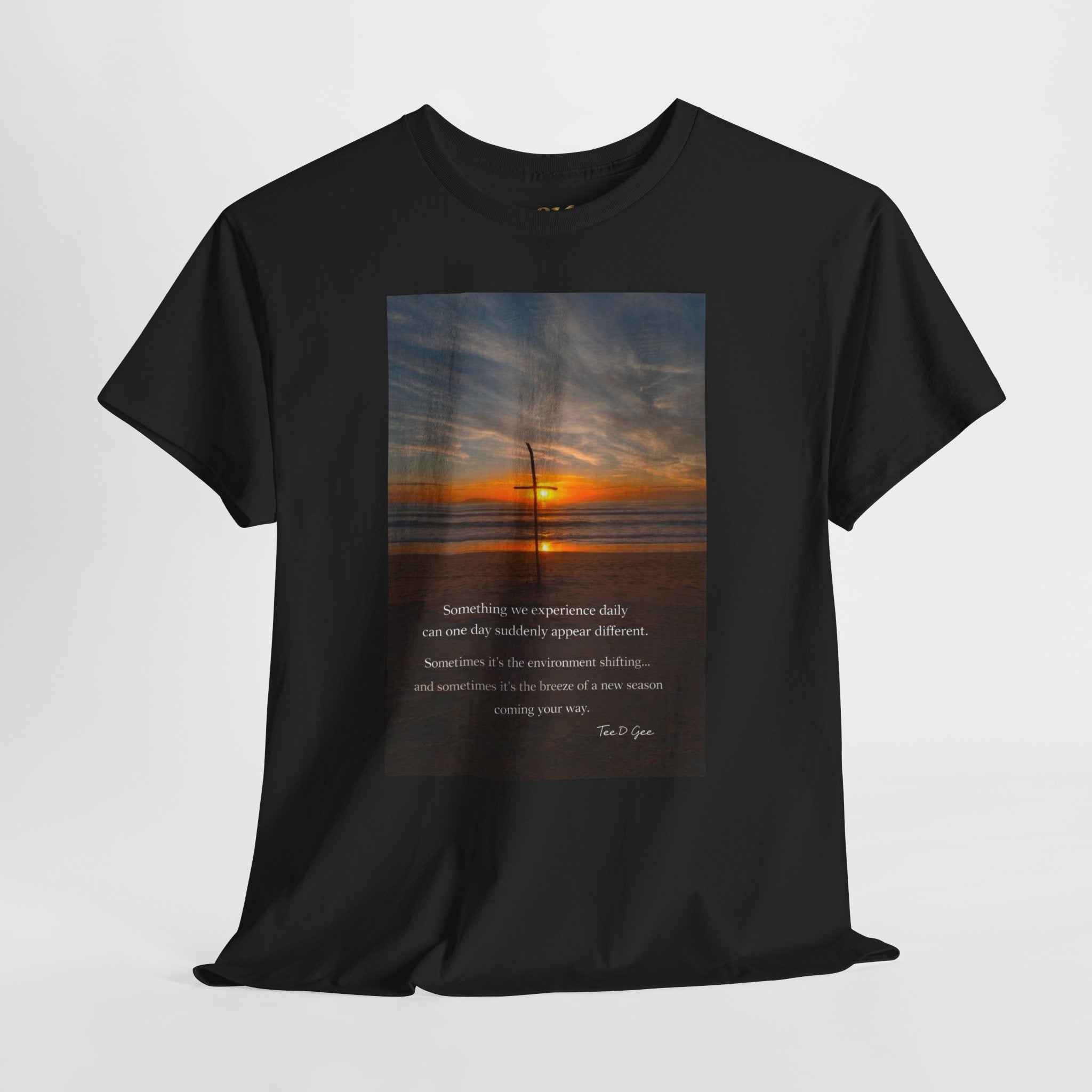 Sunset Beach Quote T‑Shirt — Inspirational Ocean Sunrise Tee - 314 Originals