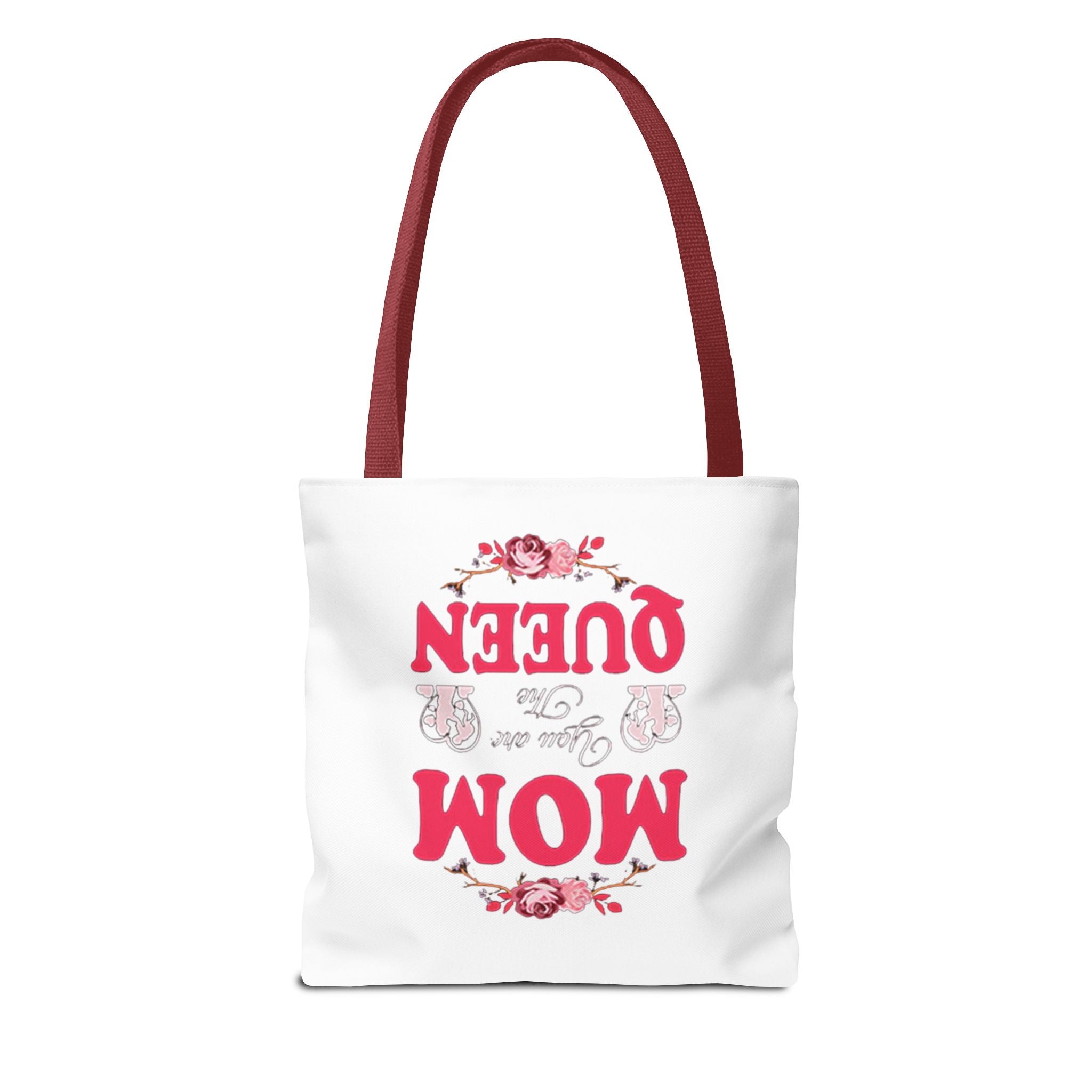 "Mom You're the Queen" Floral Mother's Day Tote Bag Printify Bags  314 Originals