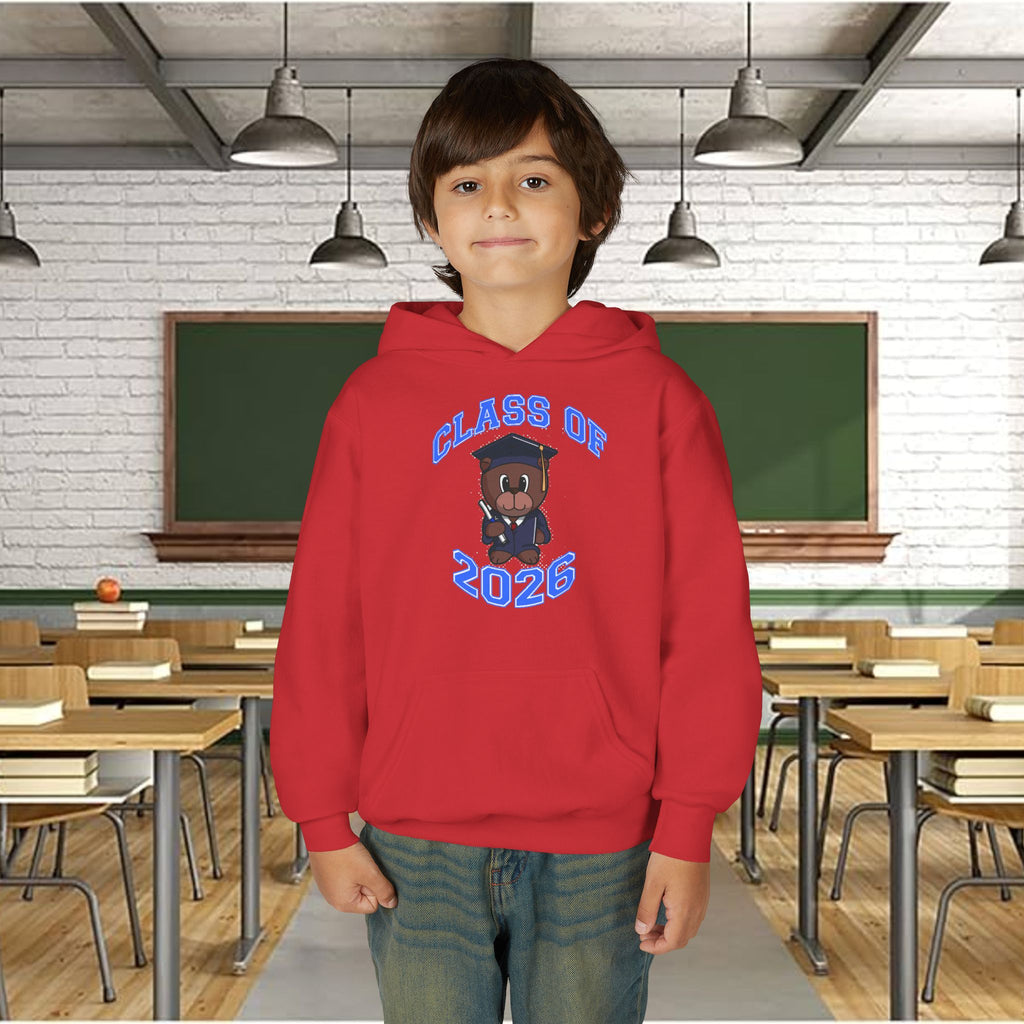 Youth Hoodie - 'Class of 2026' Graduation Bear Hoodie with '314 Originals' Back Print