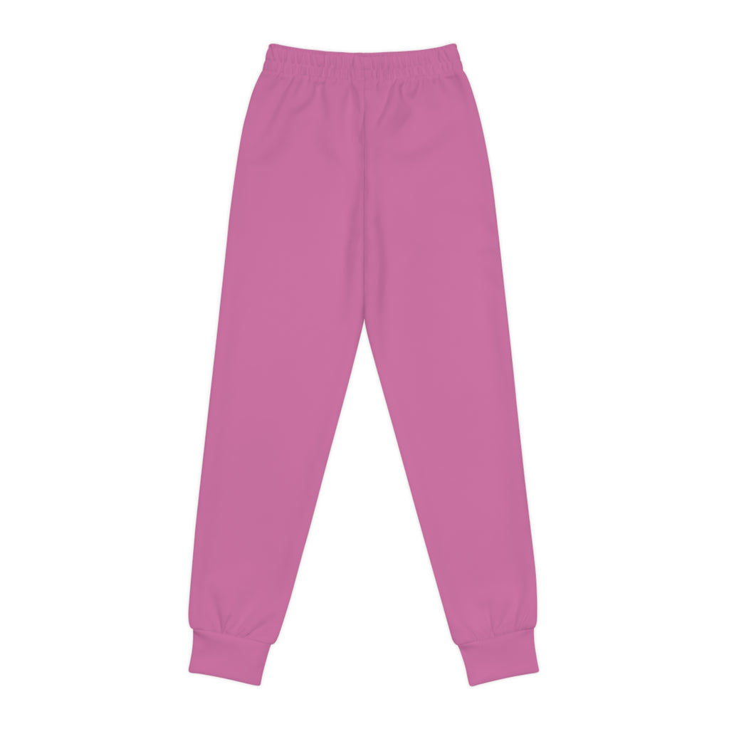 Light Pink Youth Joggers with 314 Originals Side Graphic — Kids Athletic Sweatpants - 314 Originals