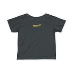 "Caution: Cuteness Overload" —  Baby T‑Shirt (Yellow Warning Sign) - 314 Originals