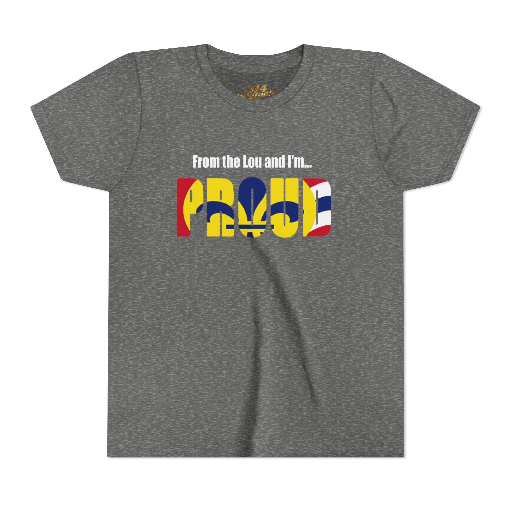 "From the Lou and I'm... Proud" St. Louis Flag Kids Shirt