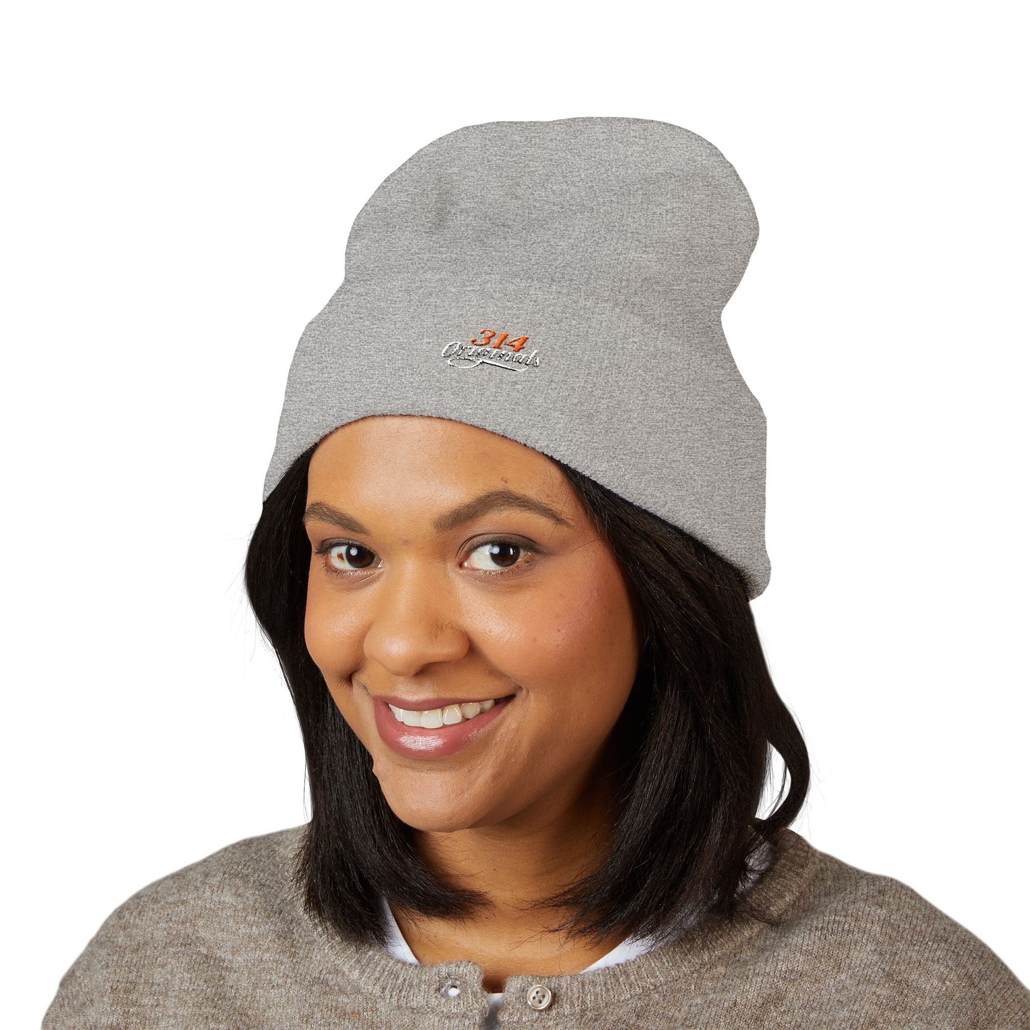 Embroidered '314 Originals' Classic Cuffed Beanie —  Knit Winter Hat - 314 Originals