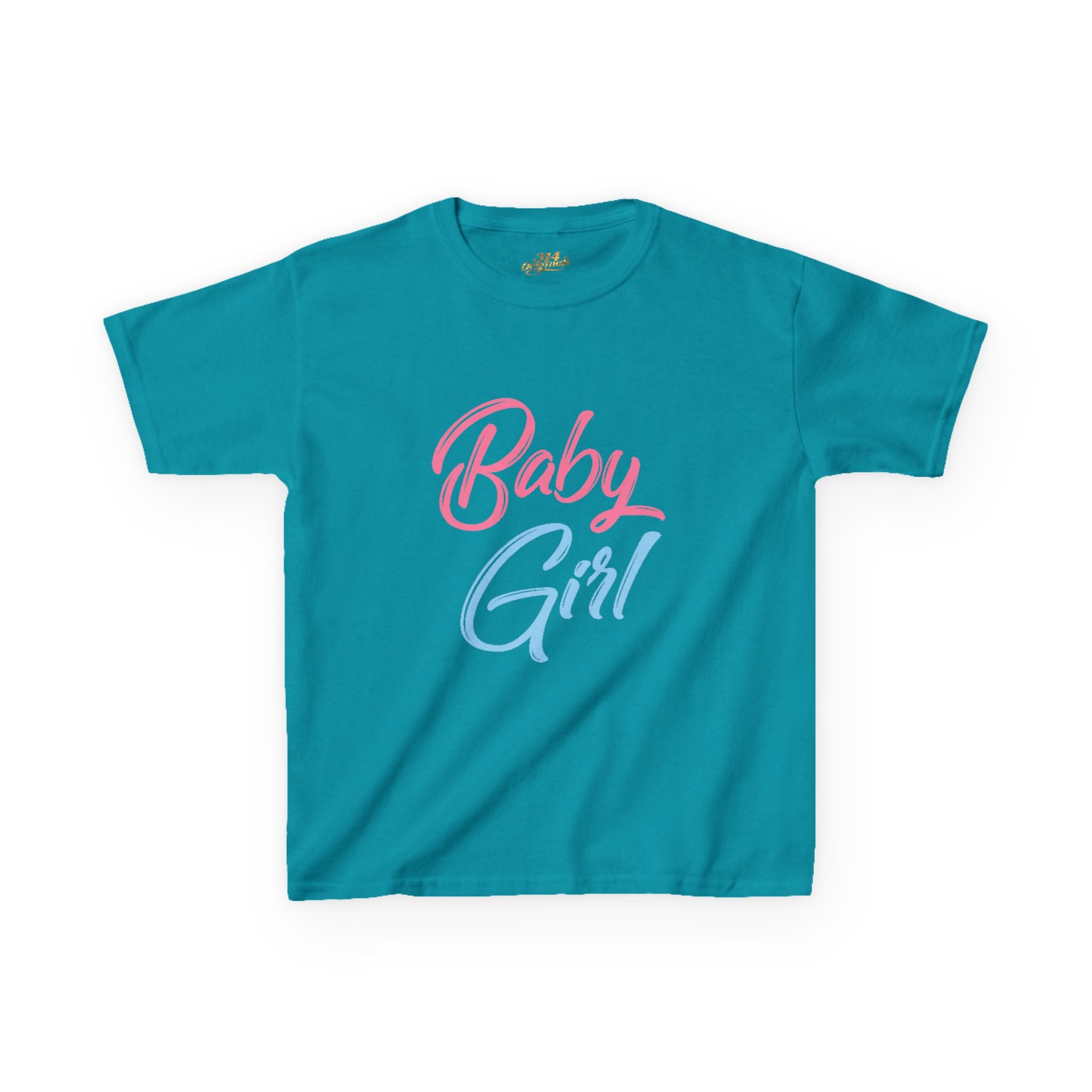 "Baby Girl" Pastel Script Shirt