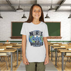 "Nerds Rule the World" Graphic Youth Girls Tee Shirt