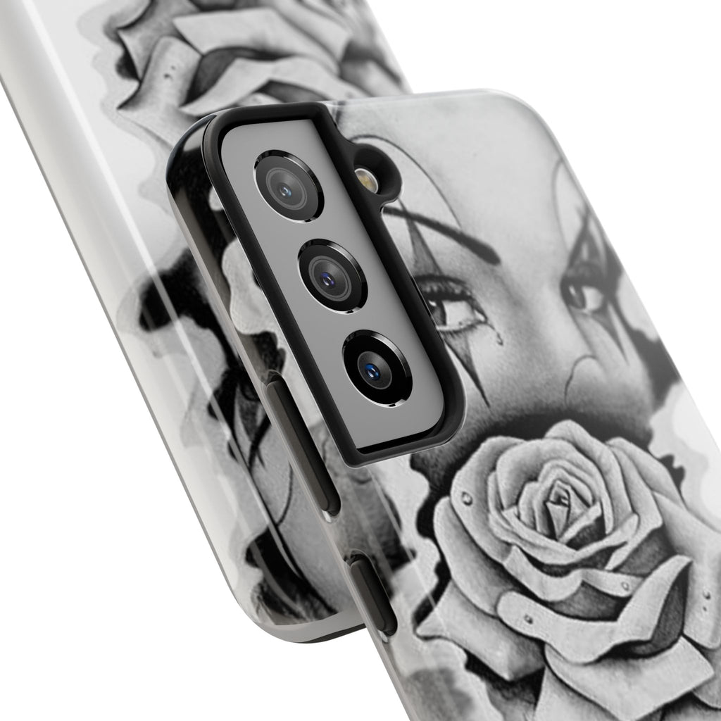 Noir Clown Face with Rose Shockproof Phone Cover - 314 Originals
