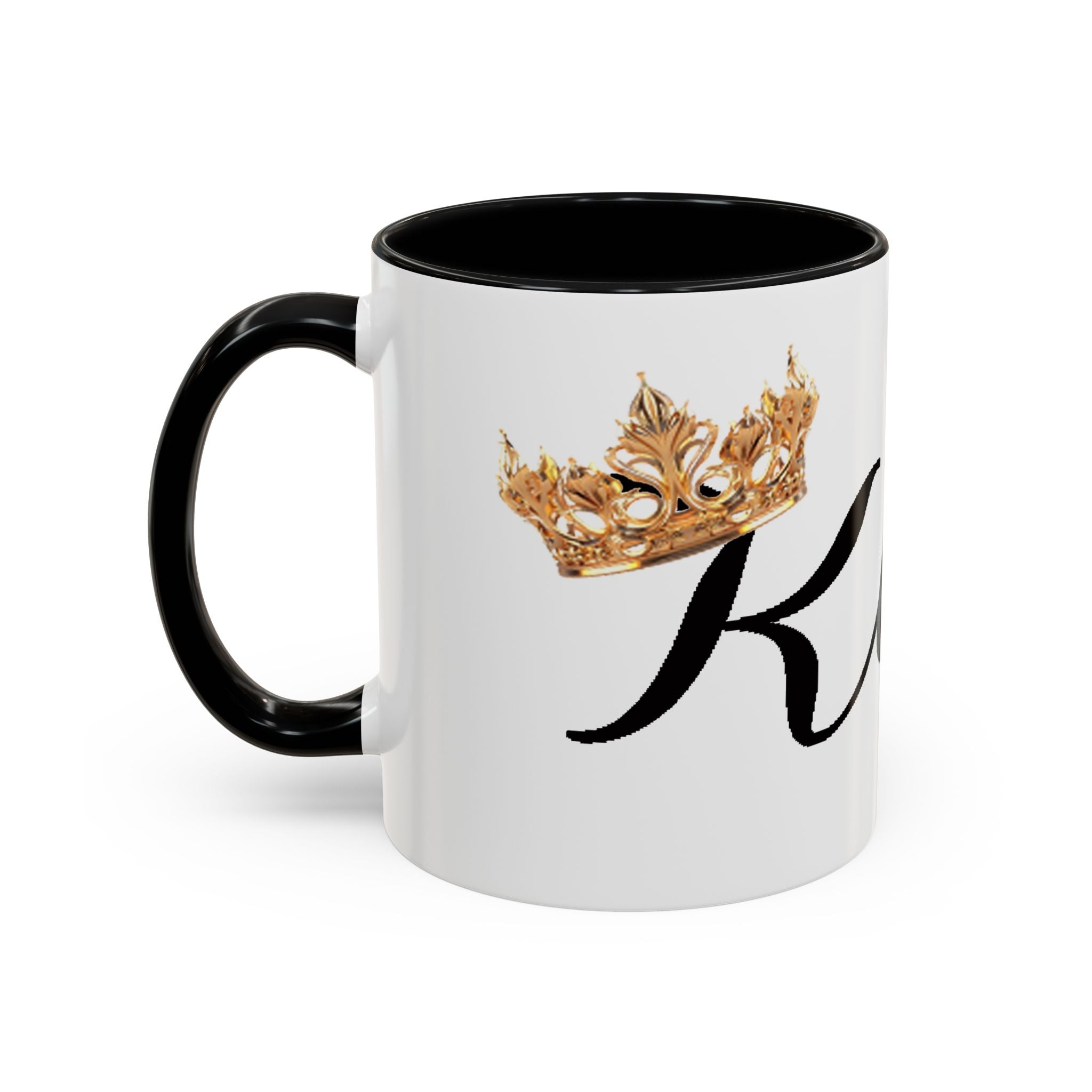 King Script Accent Coffee Mug — Crowned 'King' Ceramic Coffee Cup (11/15oz) - 314 Originals
