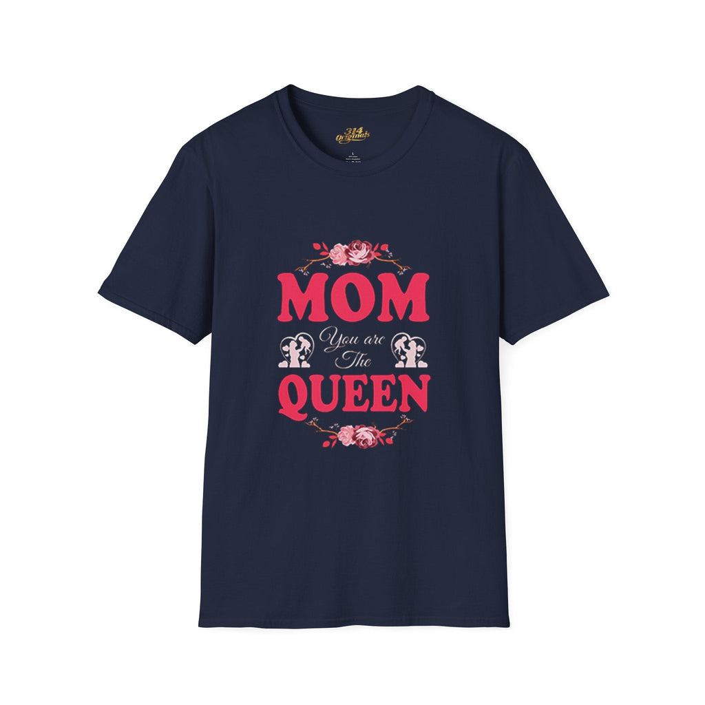 Mom You Are The Queen T‑Shirt — Floral Mother's Day Gift Printify T-Shirt  314 Originals