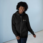'Queen' Chest Logo Zip Hoodie — Women's Urban Streetwear Printify Hoodie  314 Originals