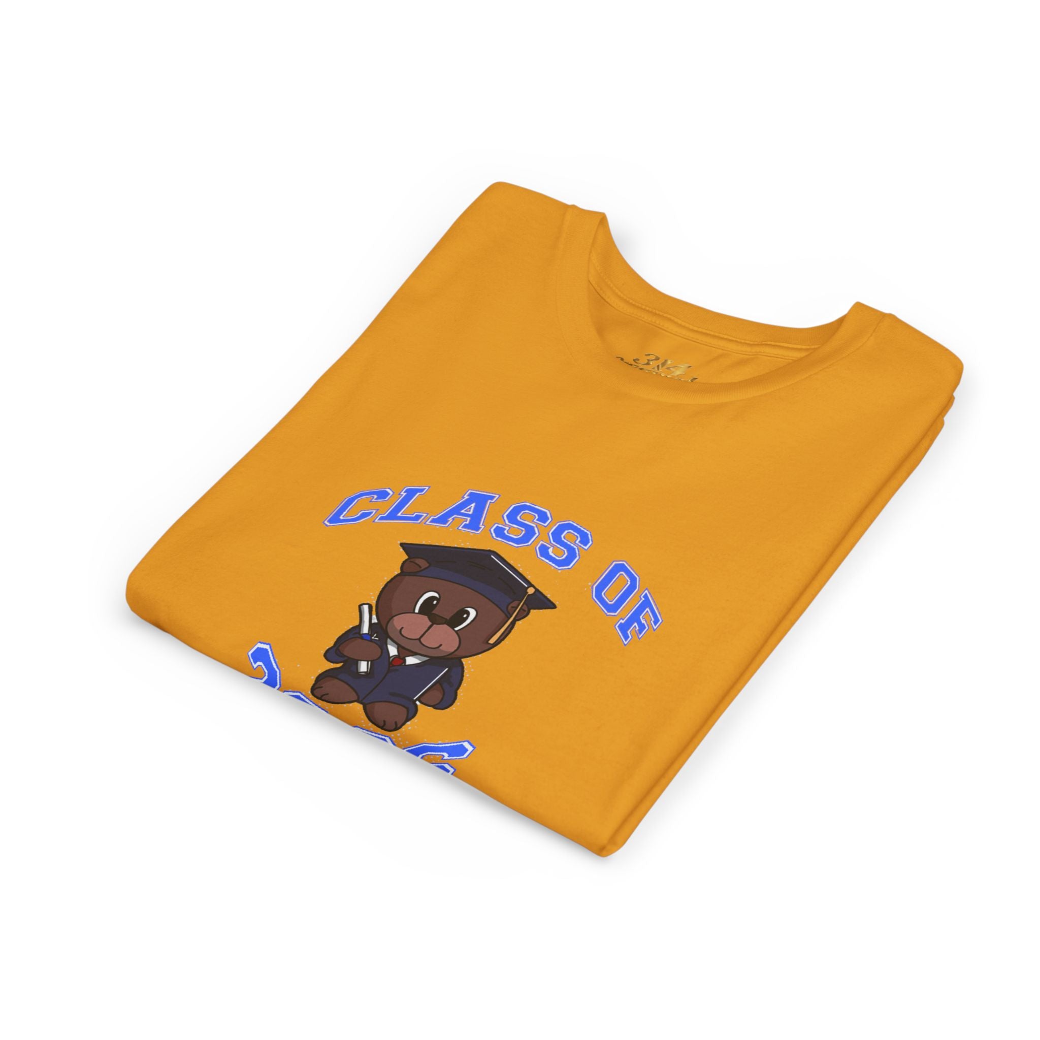 Class of 2026 Kids Graduation T‑Shirt — Cute Graduate Bear Youth Tee