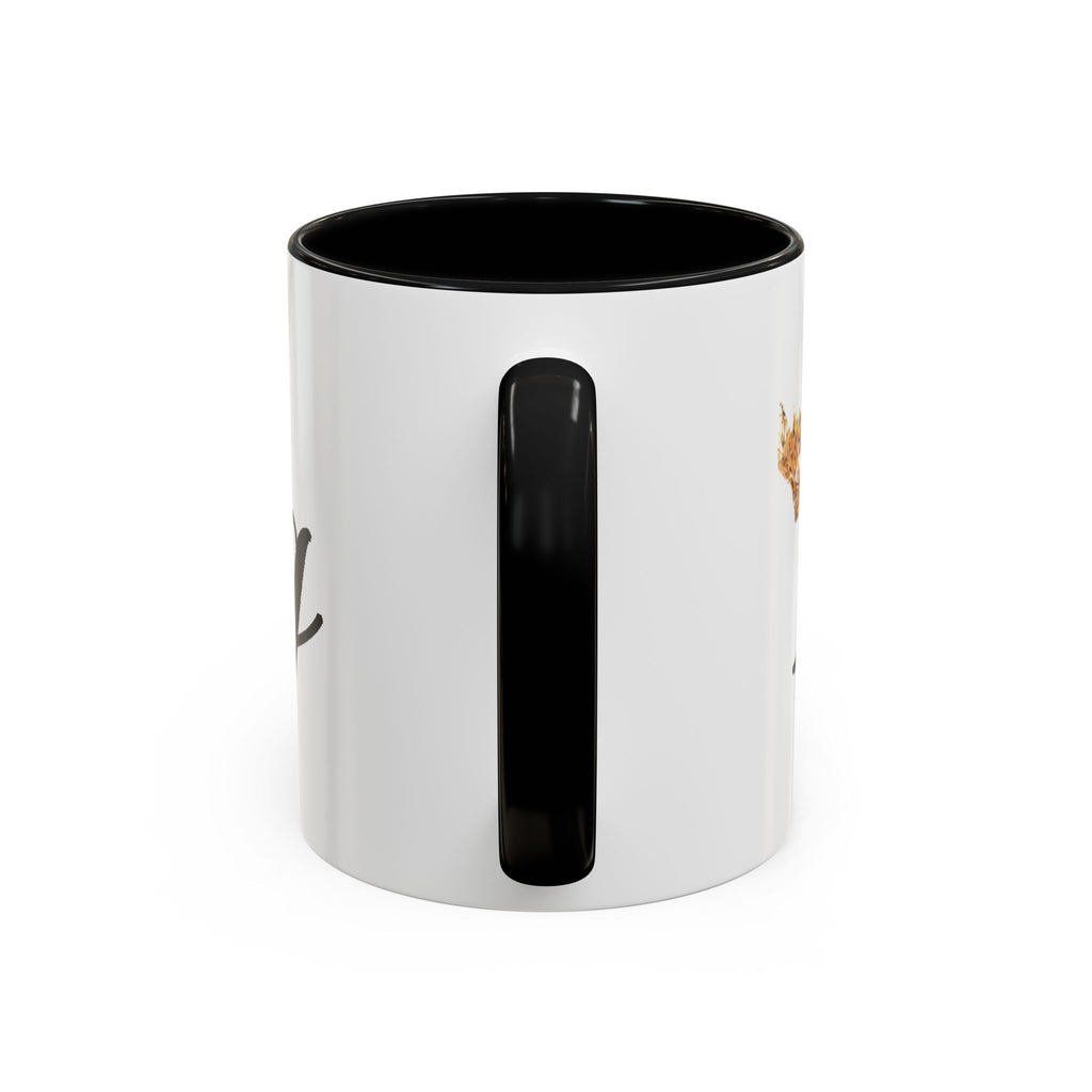 King Script Accent Coffee Mug — Crowned 'King' Ceramic Coffee Cup (11/15oz) - 314 Originals