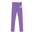 Purple 314 Script Kids' Printed Leggings - 314 Originals