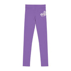 Purple 314 Script Kids' Printed Leggings - 314 Originals