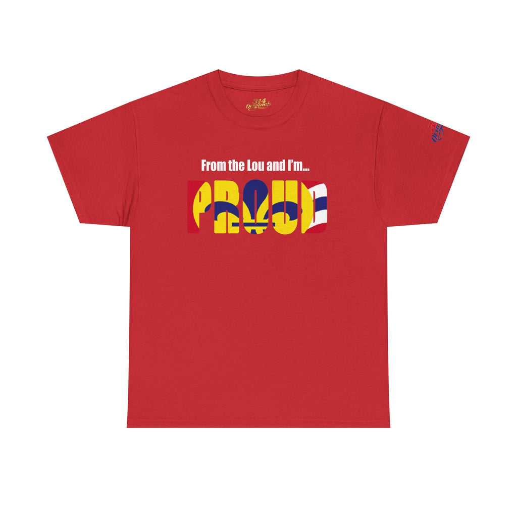 Proud Missouri Flag T-Shirt — "From the Lou and I’m... PROUD" - 314 Originals