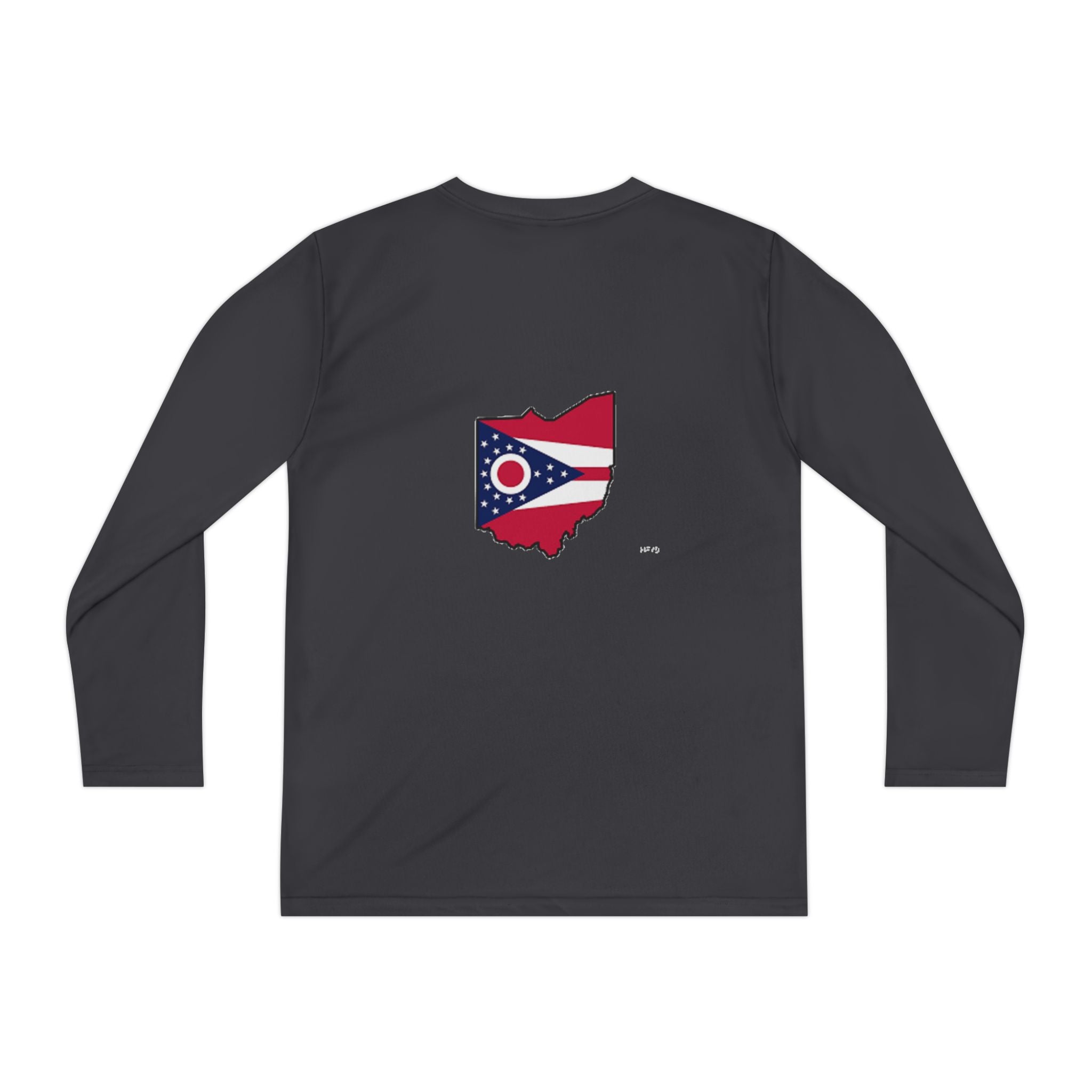 Ohio Flag Youth Long Sleeve Tee — Youngstown Text Graphic - 314 Originals