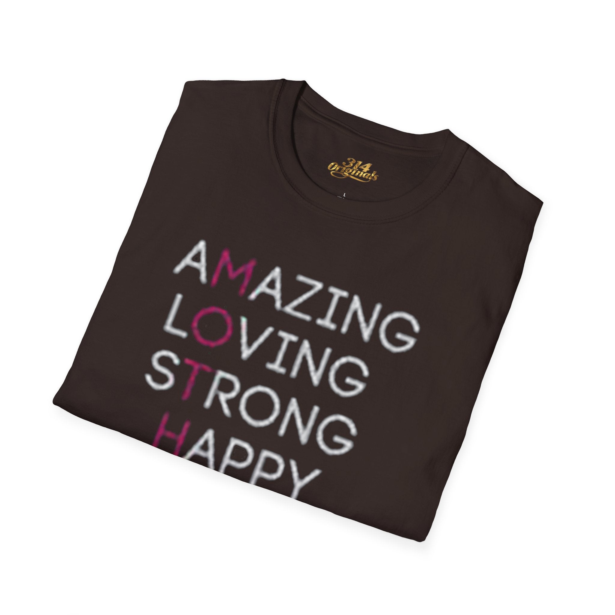 Mother Acrostic T-Shirt – Amazing Loving Strong Happy Selfless Graceful (Mother) Printify T-Shirt  314 Originals