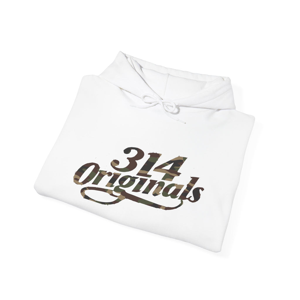 Camo '314' Script Hoodie — City Pride Casual Pullover - 314 Originals