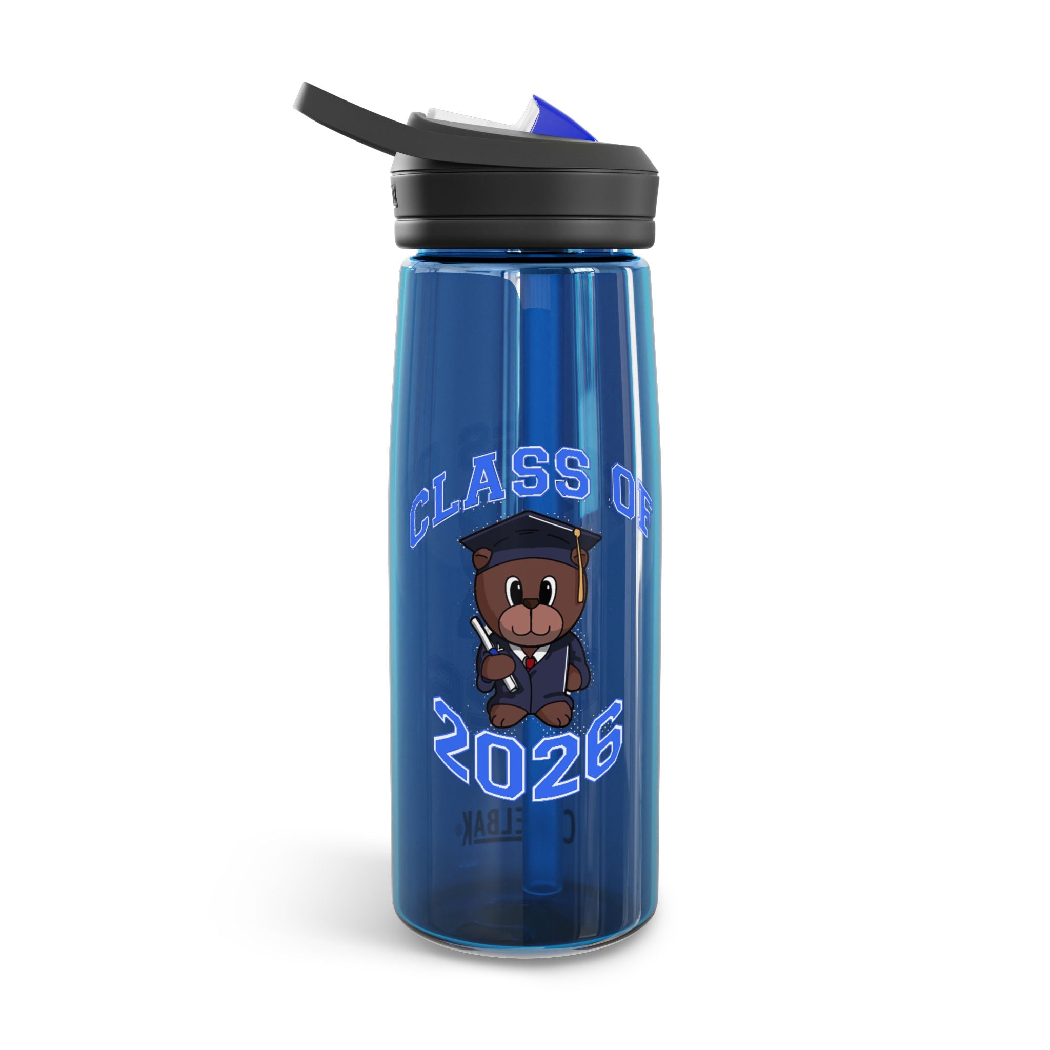 Class of 2026 Graduation Bear Design Water Bottle