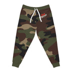 Green Camo 314 Originals Athletic Joggers – Retro Script Logo Sweatpants