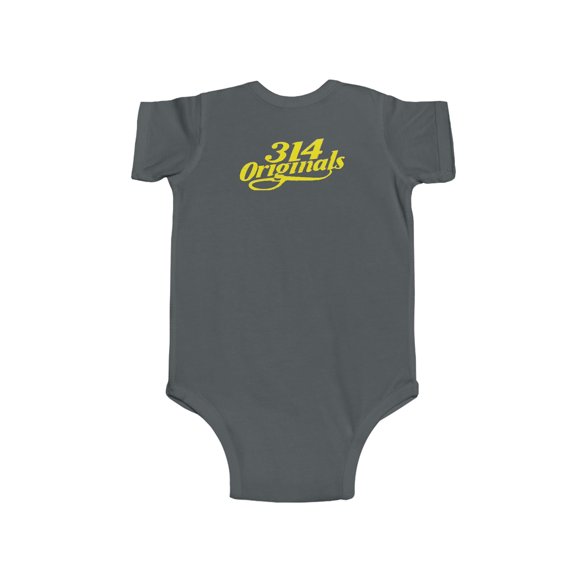Baby Bodysuit – "Caution Cuteness Overload" Infant Onesie (314 Originals Back Logo) - 314 Originals