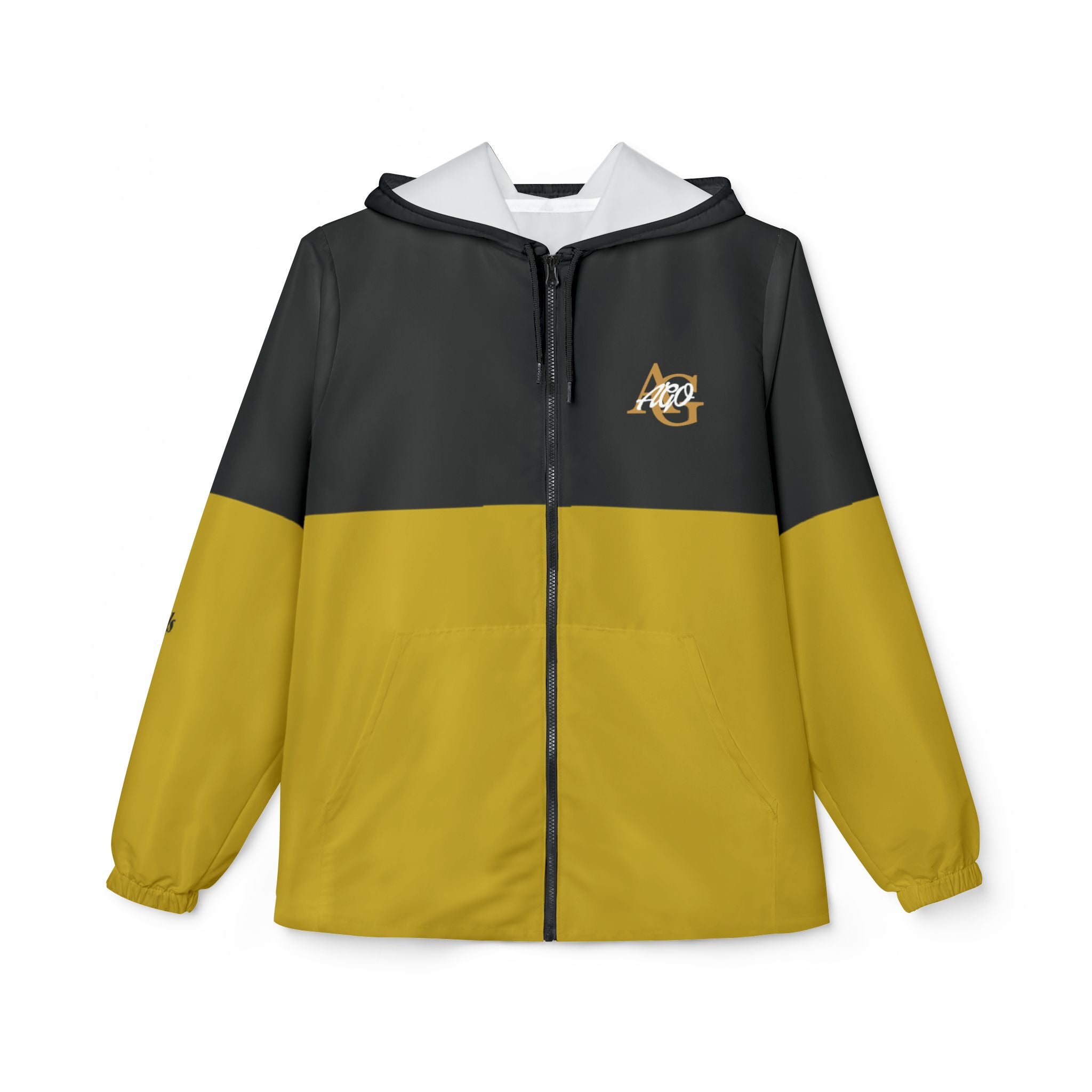 AGO Color block Hooded Windbreaker Jacket — Lightweight Zip-Up - 314 Originals