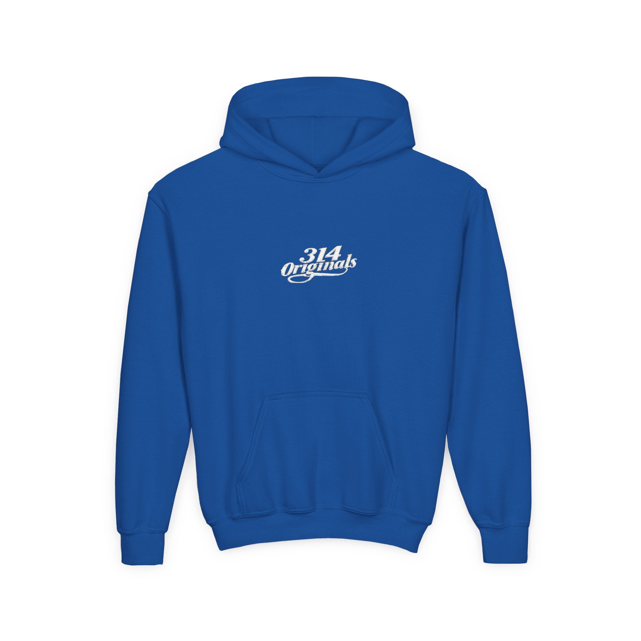 Youth Hoodie - "314 Originals" Retro Script Chest Logo - 314 Originals