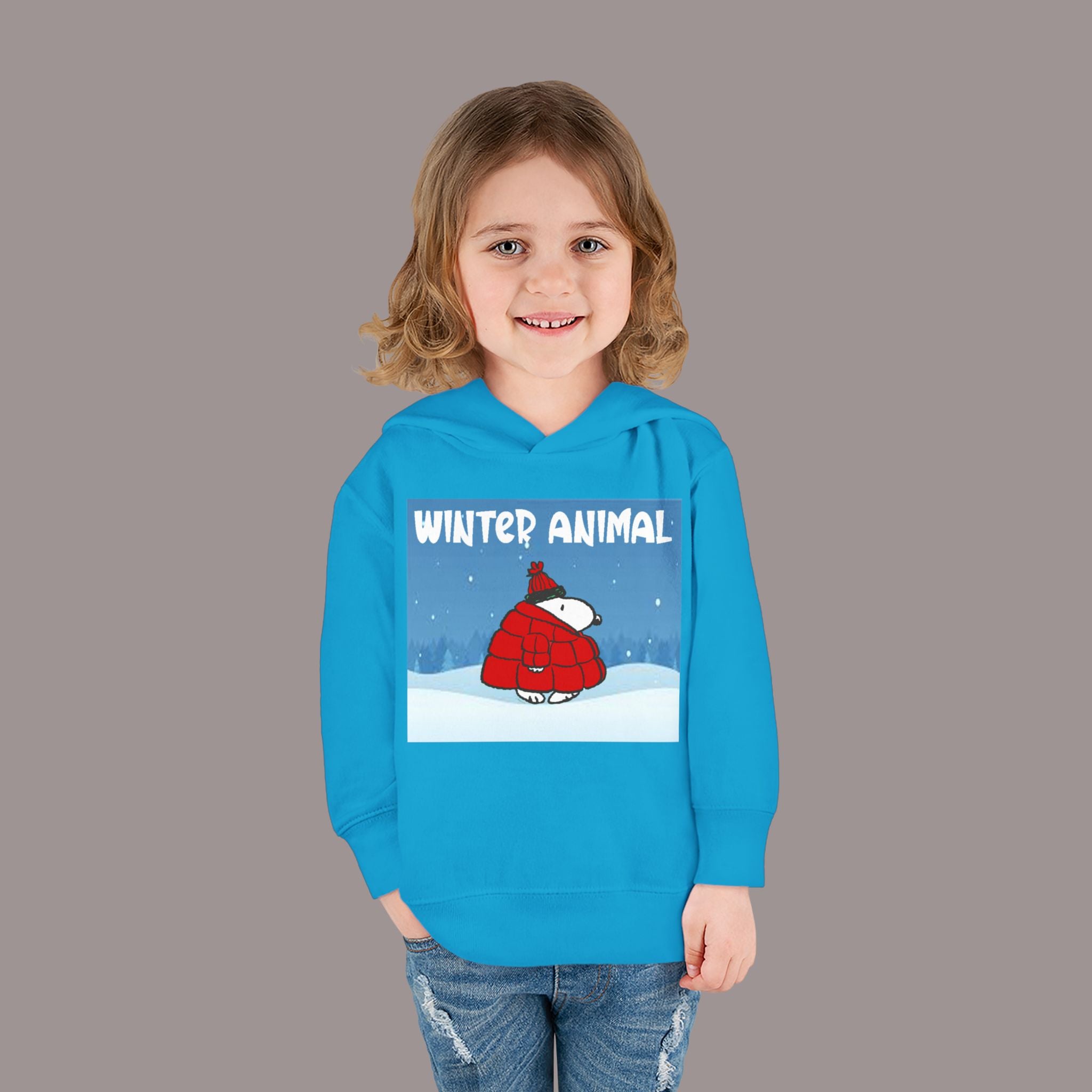 "Winter Animal" Toddler Hoodie Pullover - 314 Originals