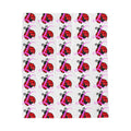Ladybug Pattern Velveteen Plush Blanket — Cute Red Ladybug Throw for Kids & Nursery - 314 Originals
