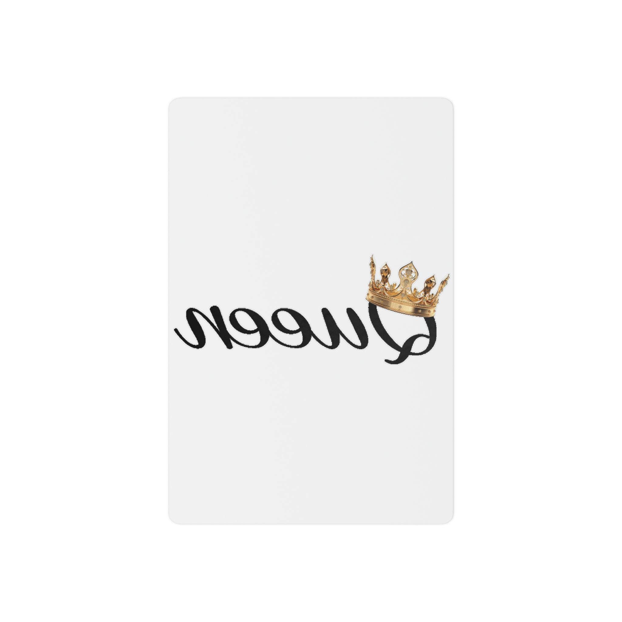 'Queen' Script with Gold Crown Temporary Tattoo - 314 Originals