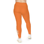 Crusta Plus Size Leggings — Subtle Side Script Graphic, Comfortable Everyday Activewear - 314 Originals