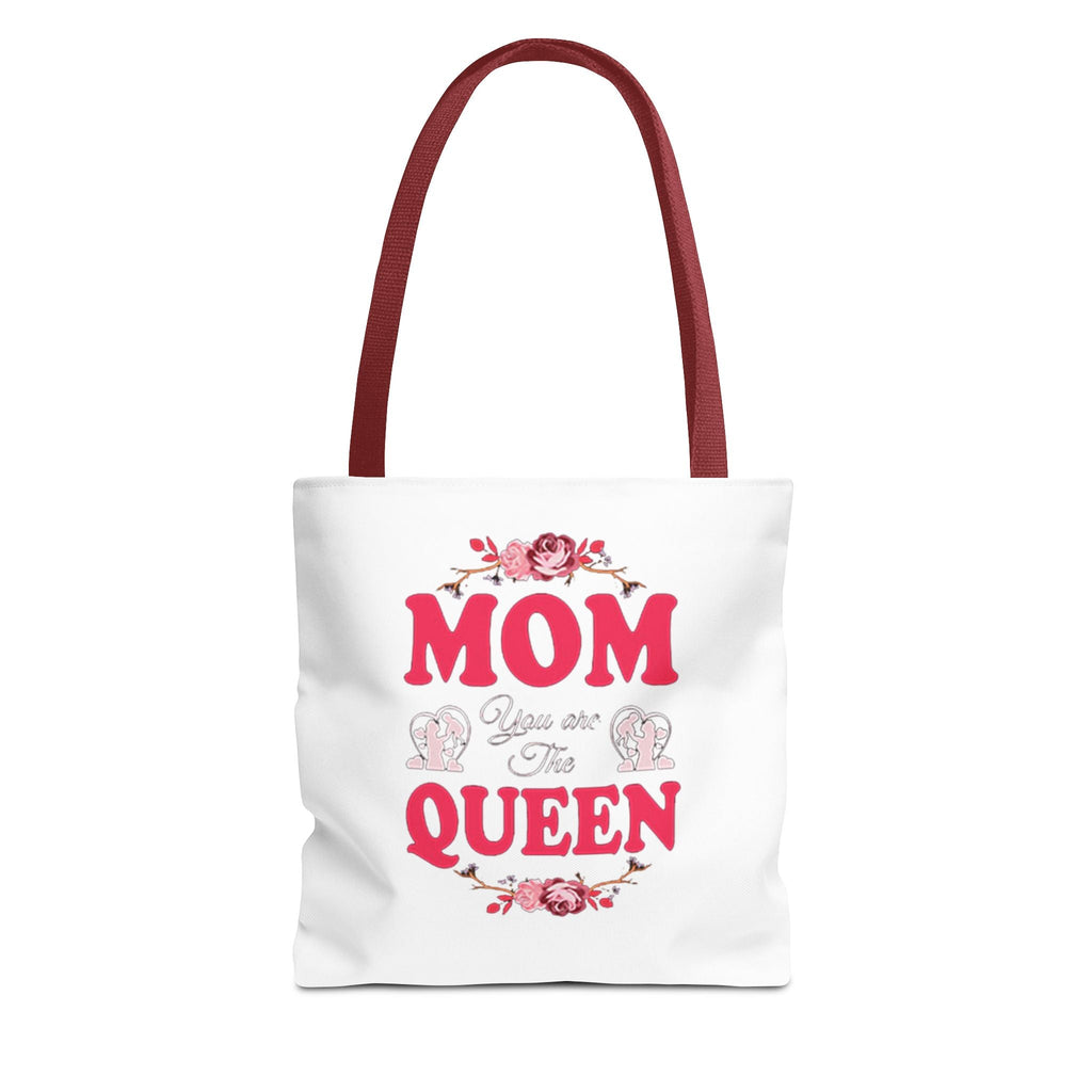 "Mom You're the Queen" Floral Mother's Day Tote Bag Printify Bags  314 Originals