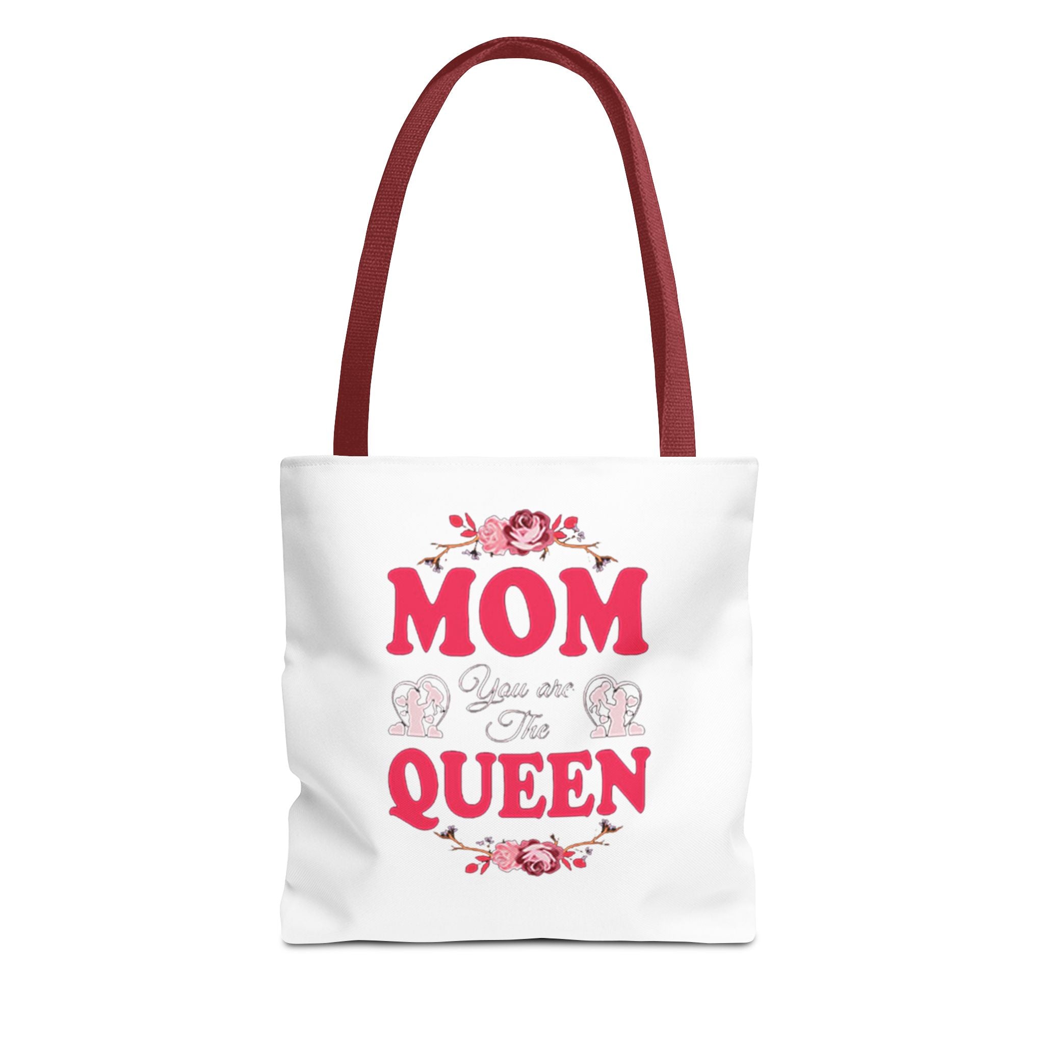 "Mom You're the Queen" Floral Mother's Day Tote Bag Printify Bags  314 Originals