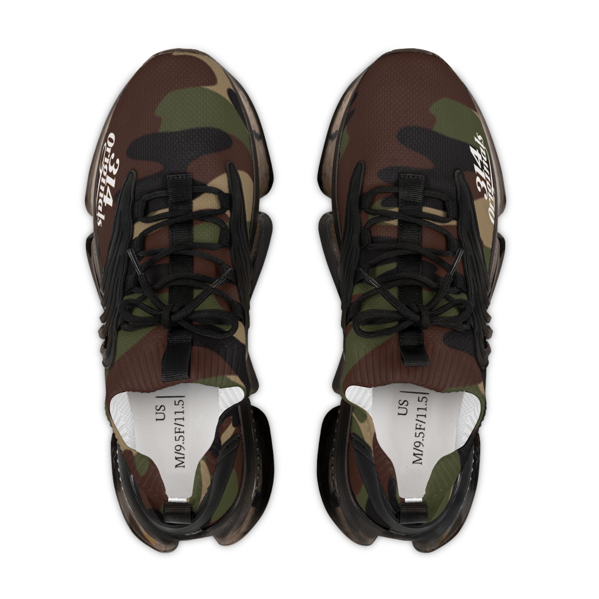 Men's Camo Mesh Sneakers — Lightweight Breathable Running Shoes with '314 Originals' Design - 314 Originals