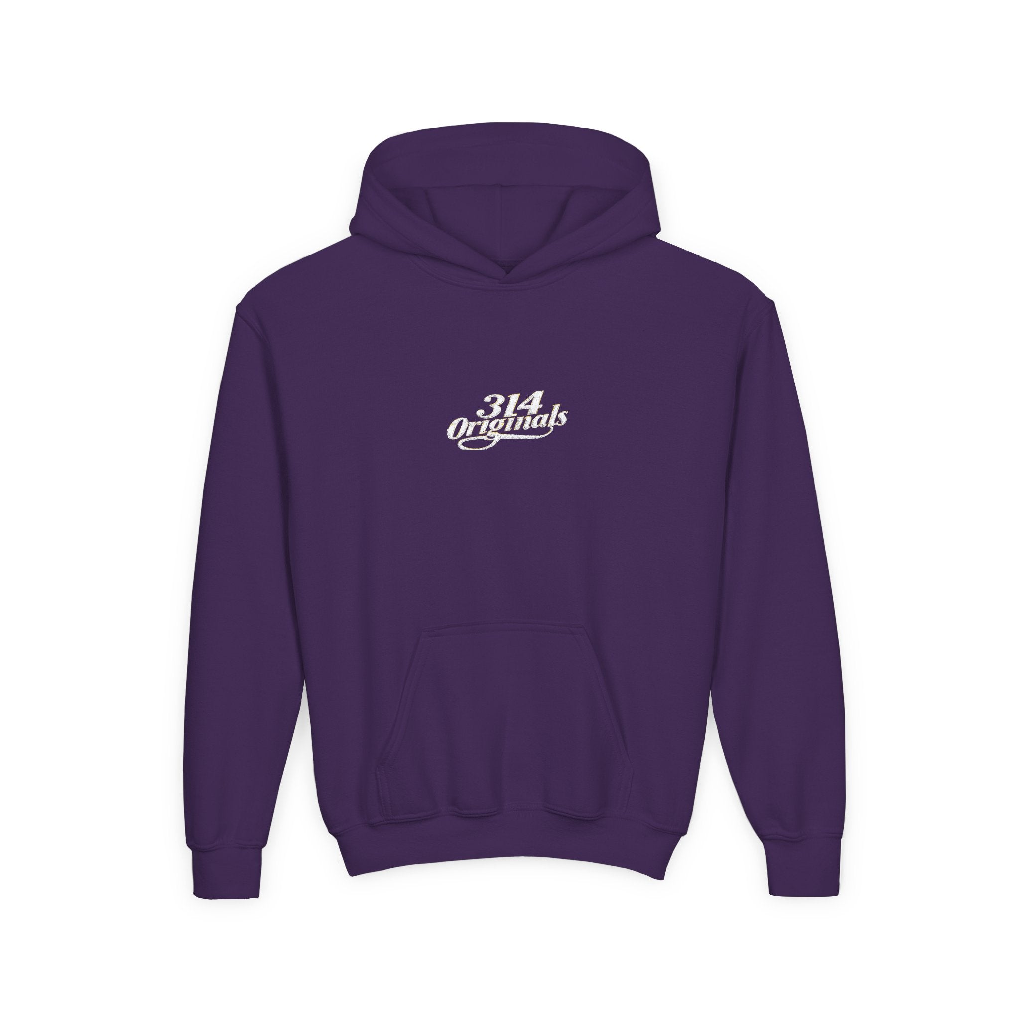 Youth Hoodie - "314 Originals" Retro Script Chest Logo - 314 Originals